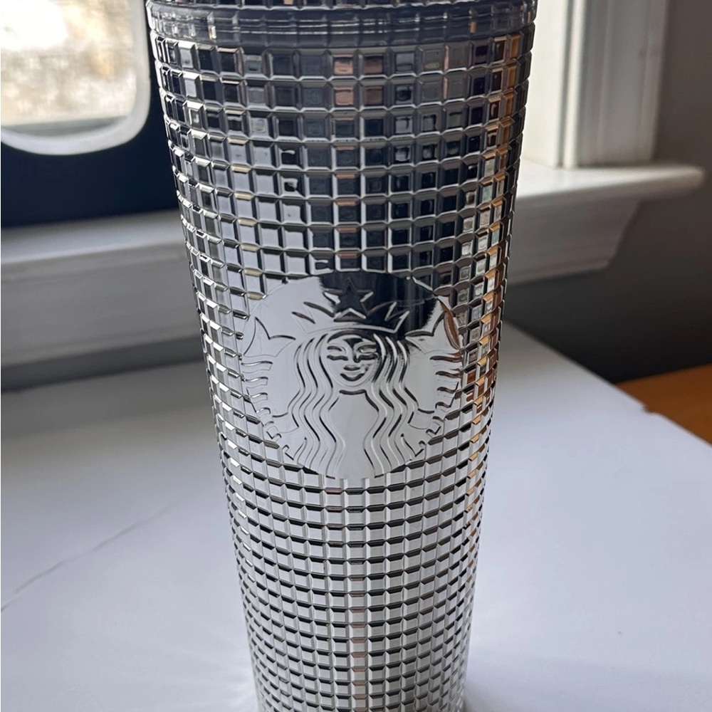 Starbucks Metallic Silver Tumbler